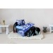 Miniature 1:12 scale bed, dollhouse furniture blanket