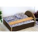 Dollhouse bedding set miniature gray color 1:6 scale