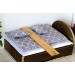 Dollhouse bedding set miniature gray color 1:6 scale