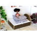 Dollhouse bedding set miniature gray color 1:6 scale