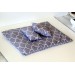 Dollhouse bedding set miniature gray color 1:6 scale