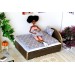 Dollhouse bedding set miniature gray color 1:6 scale