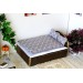 Dollhouse bedding set miniature gray color 1:6 scale