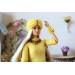 Doll outfit set: sweater hat neclage and earrings. Barbie 12