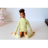 Miniature sweater with socks, Barb BJD doll yellow 