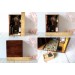 Book nook street with light, door window miniature 