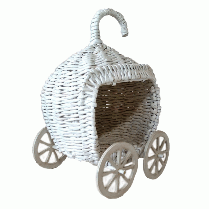 Cinderella carriage, fairy tale wicker pumpkin stroller