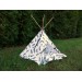 Teepee doll tent for Barb, 12 inch BJD doll. Wigwam 