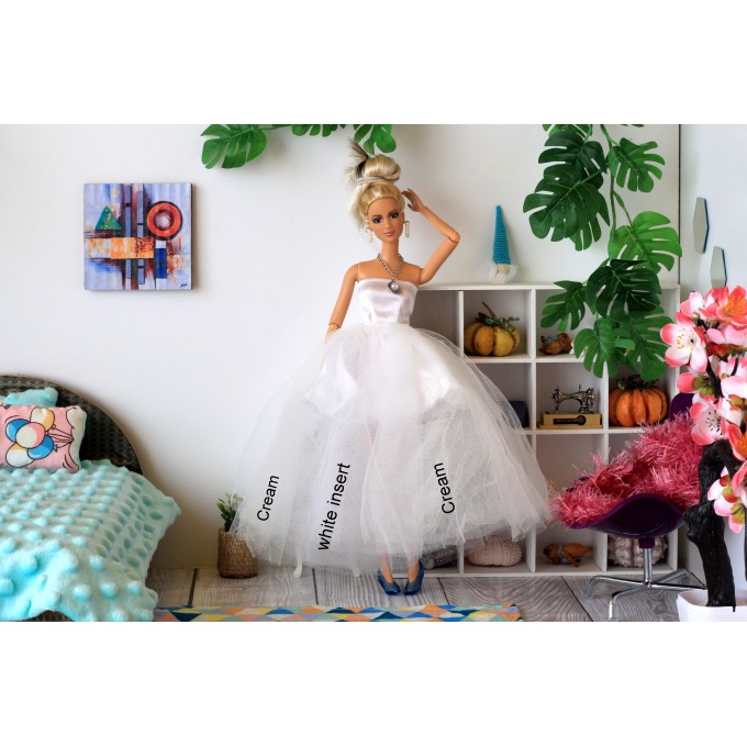 Barb wedding dress 2 in 1 outfit miniature bridal casual