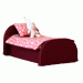 Miniature bed 1:12 scale dollhouse furniture, upholstered