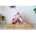 Miniature teepee tent. Tiny play-tent with mat pillows