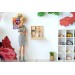 Miniature drink bar outdoor, dollhouse furniture 