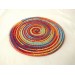 Dollhouse rug, round colorful miniature pad 