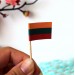 Miniature flag 3 inch height dollhouse accessories 