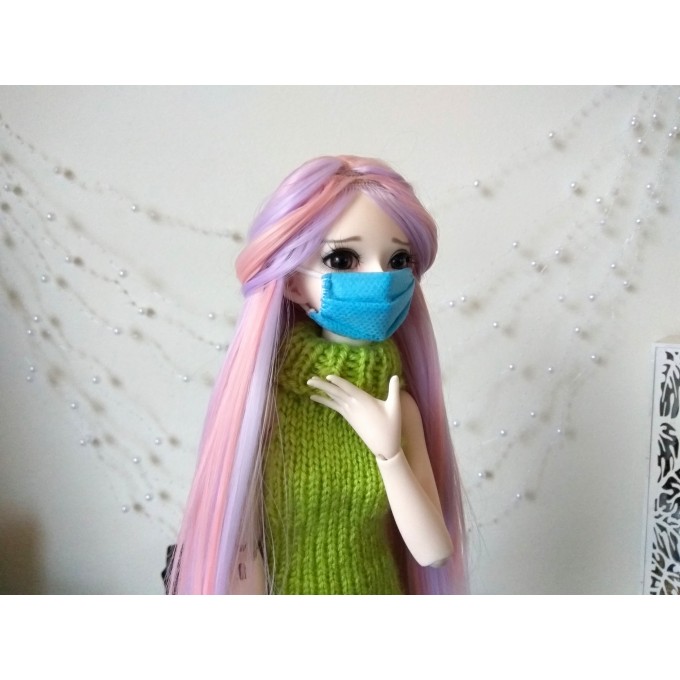 Doll face mask for 1/4 scale BJD doll Miniature