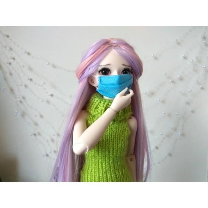 Doll face mask for 1/4 scale BJD doll Miniature