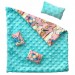 BJD doll bedding set, two sided dimple dot 
