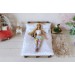 Miniature bedding set 1:6 scale bedspread 
