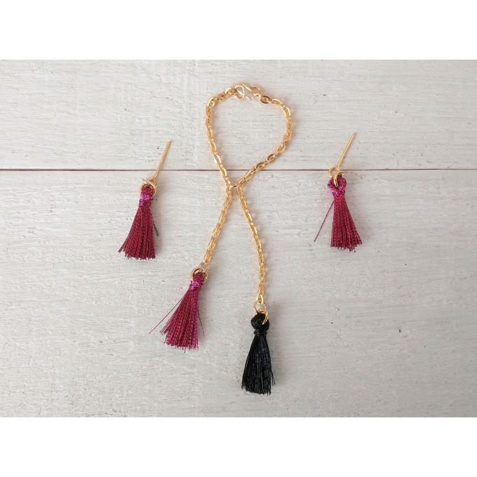 Jewelry set for doll 12-inch. Miniature kawaii 