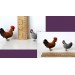 Miniature chicken figurine cotton felt hen rooster 