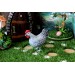 Miniature chicken figurine cotton felt hen rooster 
