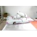 Miniature bedding set dollhouse blanket pillows pink