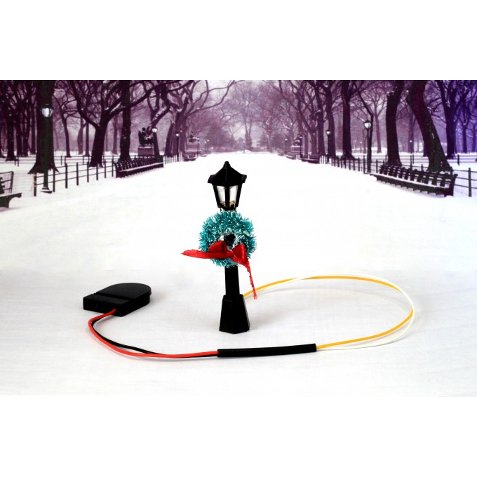 Christmas miniature street lamp battery on light lantern