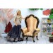 Pre-order Miniature chair luxury 1:6 scale dollhouse furniture