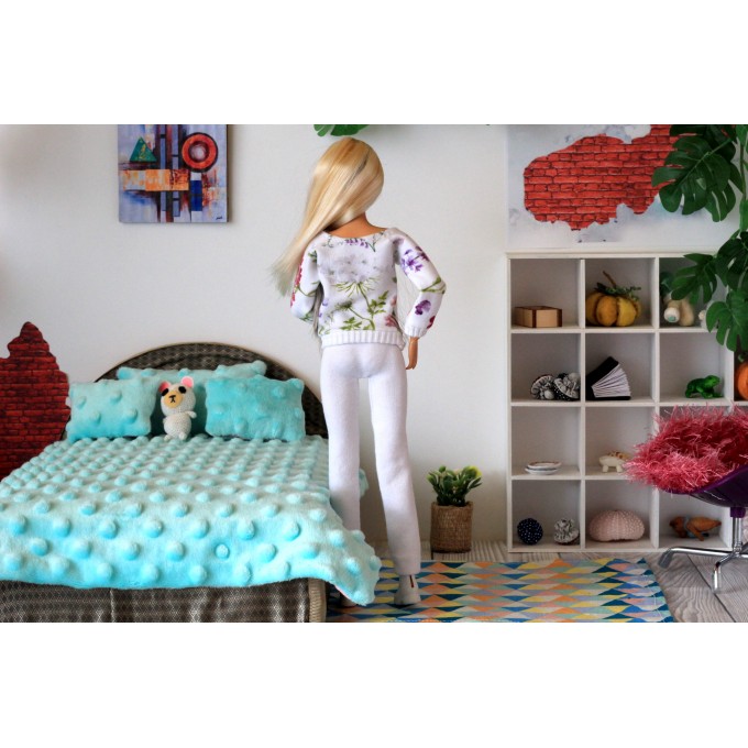 Doll casual clothes set of pants sweater and top, Barb 