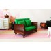 Miniature dollhouse couch, 1:8 scale sofa for Lati Yellow