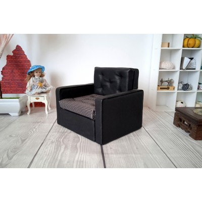 Leather chair black