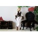 Doll steampunk outfit, 1:6 scale dress leather shoes belt