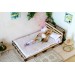 Miniature pallet bed, double-size framed d