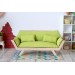 Miniature sofa hexagon shape wooden dollhouse