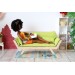 Miniature sofa hexagon shape wooden dollhouse