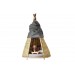 Wicker cone tent miniature dollhouse furniture bjd