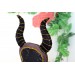 Miniature chair with horns, goth devil dollhouse furniture. 
