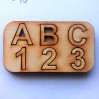 Dollhouse nursery game toy, miniature sorting letters