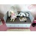 Dollhouse nursery game toy, miniature sorting letters