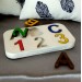 Dollhouse nursery game toy, miniature sorting letters