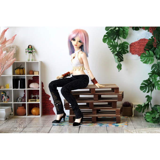 Minifee doll pants sew leggings, 1/4 scale BJD doll