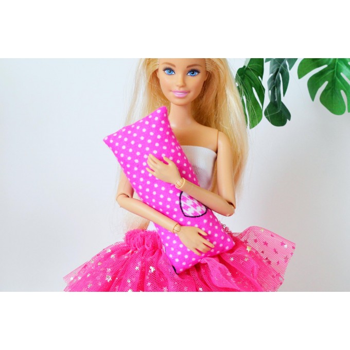 Miniature dollhouse pillows set of 5, BJD doll