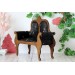 Miniature sofa 1:4 scale upholstered wooden dollhouse 