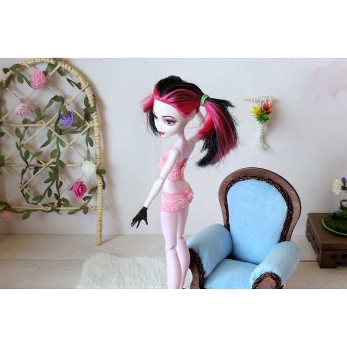 MH doll lingerie set, pink violet black color panties bra