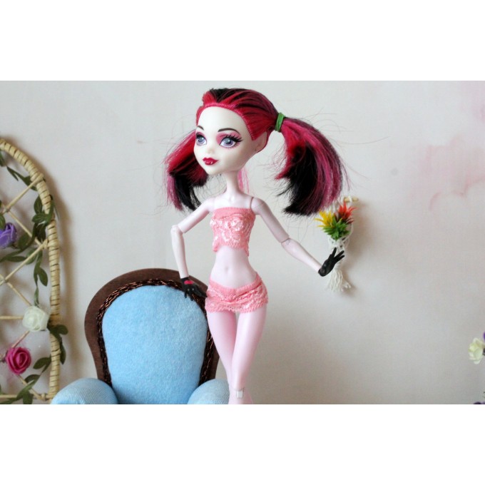 MH doll lingerie set, pink violet black color panties bra