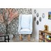 Miniature chair 1:6 scale handmade romantic blue lace