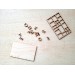 Miniature typography drawer with letters. Old