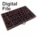 Miniature typography drawer digiTypography digital vector file board