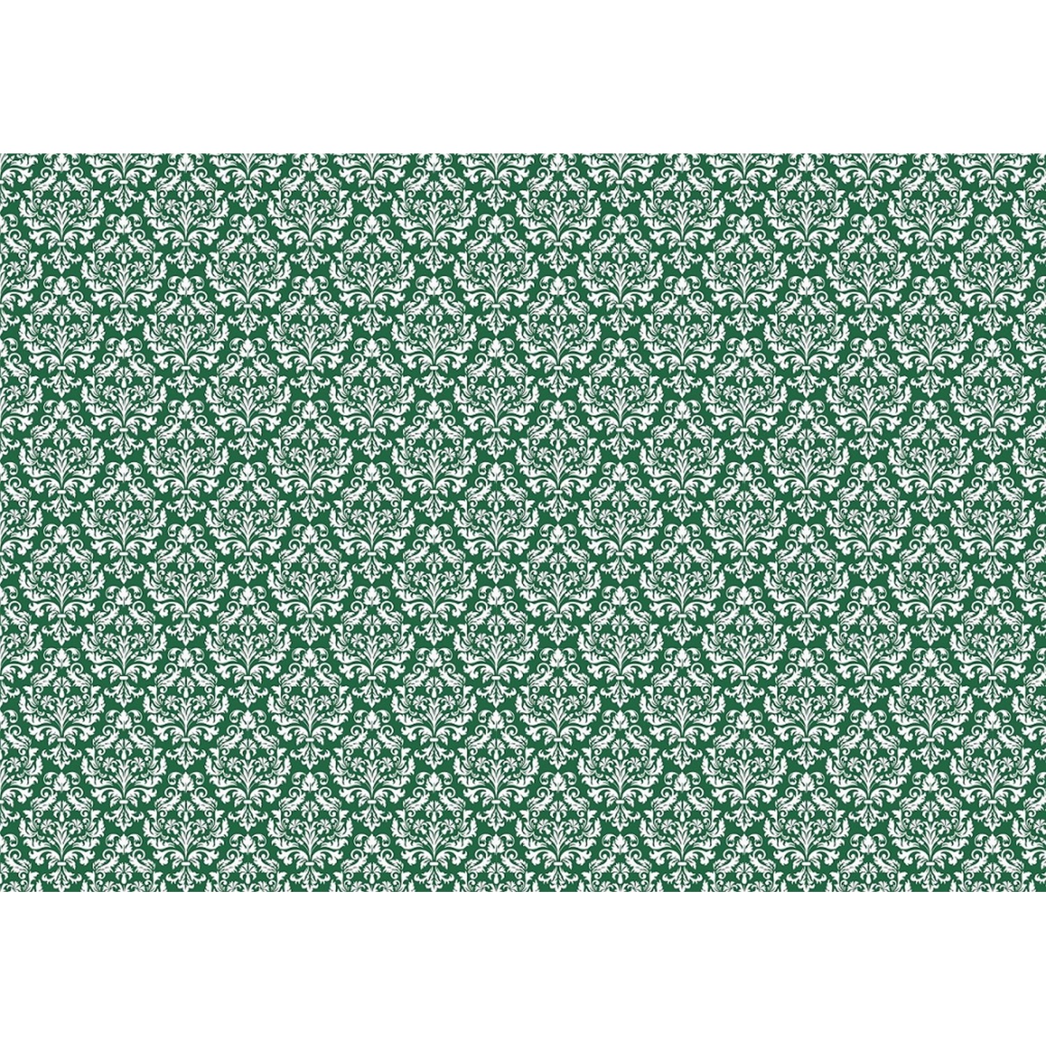 FREE DOWNLOAD dollhouse wallpaper green damask ornament vintage look