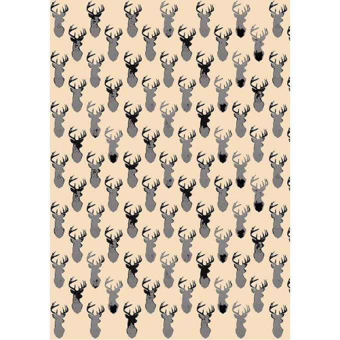 FREE DOWNLOAD deer wallpaper dollhouse DIY print